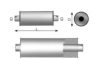 DINEX 68305 Middle-/End Silencer